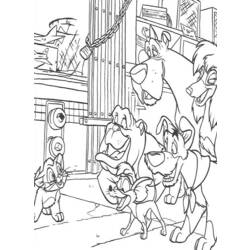 Coloring page: Oliver & cie (Animation Movies) #133686 - Free Printable Coloring Pages