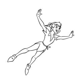 Coloring pages: Peter Pan - Free Printable Coloring Pages