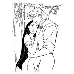 Coloring page: Pocahontas (Animation Movies) #131330 - Free Printable Coloring Pages