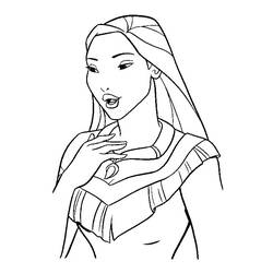 Coloring page: Pocahontas (Animation Movies) #131332 - Free Printable Coloring Pages