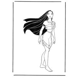 Coloring page: Pocahontas (Animation Movies) #131339 - Free Printable Coloring Pages