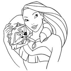 Coloring page: Pocahontas (Animation Movies) #131352 - Free Printable Coloring Pages