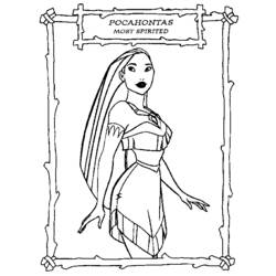 Coloring page: Pocahontas (Animation Movies) #131362 - Free Printable Coloring Pages