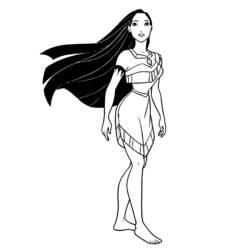 Coloring page: Pocahontas (Animation Movies) #131364 - Free Printable Coloring Pages