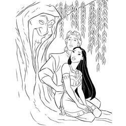 Coloring page: Pocahontas (Animation Movies) #131378 - Free Printable Coloring Pages