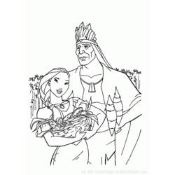 Coloring page: Pocahontas (Animation Movies) #131387 - Free Printable Coloring Pages