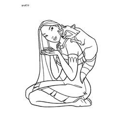 Coloring page: Pocahontas (Animation Movies) #131388 - Free Printable Coloring Pages