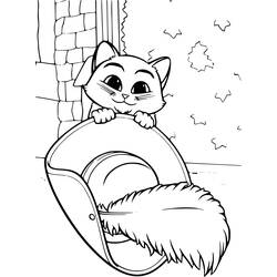 Coloring page: Puss in Boots (Animation Movies) #170612 - Free Printable Coloring Pages