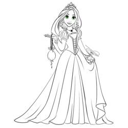 Coloring page: Raiponce (Animation Movies) #170047 - Free Printable Coloring Pages