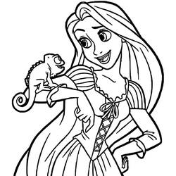 Coloring pages: Raiponce - Free Printable Coloring Pages