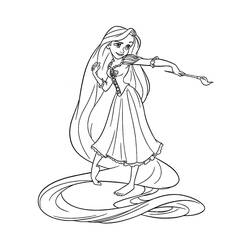 Coloring page: Raiponce (Animation Movies) #170054 - Free Printable Coloring Pages