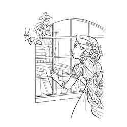 Coloring page: Raiponce (Animation Movies) #170074 - Free Printable Coloring Pages