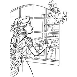 Coloring page: Raiponce (Animation Movies) #170081 - Free Printable Coloring Pages