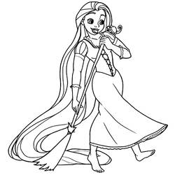 Coloring page: Raiponce (Animation Movies) #170082 - Free Printable Coloring Pages