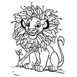 Coloring page: Simba (Animation Movies) #170023 - Free Printable Coloring Pages