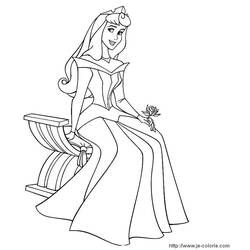 Coloring page: Sleeping Beauty (Animation Movies) #130713 - Free Printable Coloring Pages