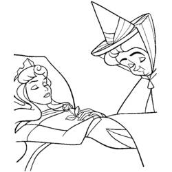 Coloring page: Sleeping Beauty (Animation Movies) #130871 - Free Printable Coloring Pages