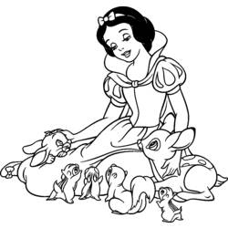 Coloring page: Snow White and the Seven Dwarfs (Animation Movies) #133844 - Free Printable Coloring Pages