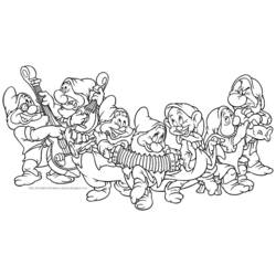 Coloring page: Snow White and the Seven Dwarfs (Animation Movies) #133857 - Free Printable Coloring Pages