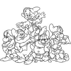 Coloring page: Snow White and the Seven Dwarfs (Animation Movies) #133869 - Free Printable Coloring Pages