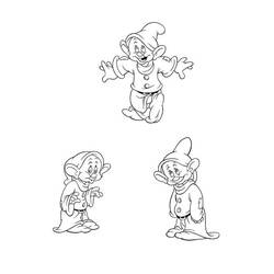 Coloring page: Snow White and the Seven Dwarfs (Animation Movies) #133901 - Free Printable Coloring Pages