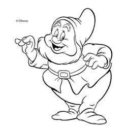 Coloring page: Snow White and the Seven Dwarfs (Animation Movies) #133936 - Free Printable Coloring Pages