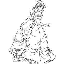 Coloring pages: The Beauty and the Beast - Free Printable Coloring Pages