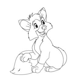 Coloring page: The Fox and the Hound (Animation Movies) #132916 - Free Printable Coloring Pages