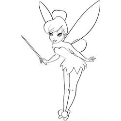 Coloring pages: Tinker Bell - Free Printable Coloring Pages