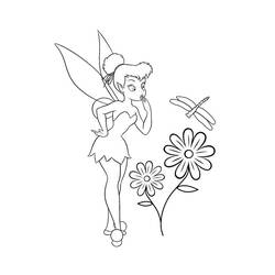 Coloring page: Tinker Bell (Animation Movies) #170501 - Free Printable Coloring Pages