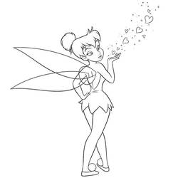 Coloring page: Tinker Bell (Animation Movies) #170523 - Free Printable Coloring Pages