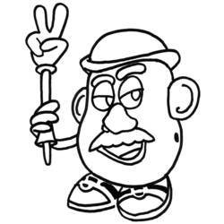Coloring page: Toy Story: Mister Potato Head (Animation Movies) #45110 - Free Printable Coloring Pages