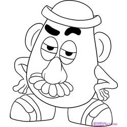Coloring page: Toy Story: Mister Potato Head (Animation Movies) #45111 - Free Printable Coloring Pages