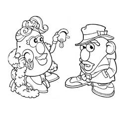 Coloring page: Toy Story: Mister Potato Head (Animation Movies) #45119 - Free Printable Coloring Pages