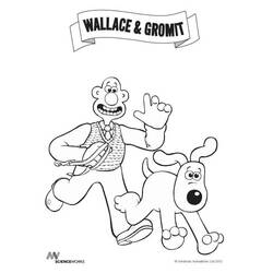 Coloring page: Wallace and Gromit (Animation Movies) #133461 - Free Printable Coloring Pages