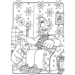 Coloring page: Wallace and Gromit (Animation Movies) #133462 - Free Printable Coloring Pages