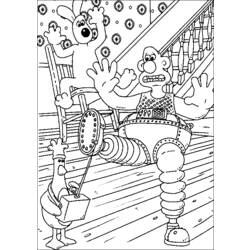 Coloring page: Wallace and Gromit (Animation Movies) #133464 - Free Printable Coloring Pages