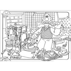 Coloring page: Wallace and Gromit (Animation Movies) #133475 - Free Printable Coloring Pages