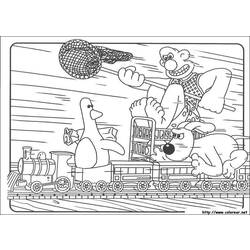 Coloring page: Wallace and Gromit (Animation Movies) #133478 - Free Printable Coloring Pages