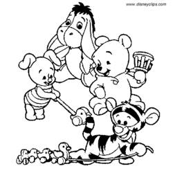 Coloring page: Winnie the Pooh (Animation Movies) #28821 - Free Printable Coloring Pages