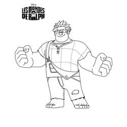 Coloring page: Wreck-It Ralph (Animation Movies) #130656 - Free Printable Coloring Pages