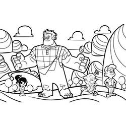 Coloring page: Wreck-It Ralph (Animation Movies) #130673 - Free Printable Coloring Pages