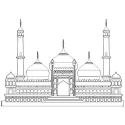 Coloring page: Mosque (Buildings and Architecture) #64512 - Free Printable Coloring Pages