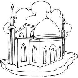 Coloring page: Mosque (Buildings and Architecture) #64526 - Free Printable Coloring Pages