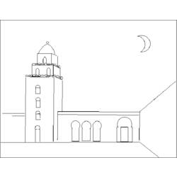 Coloring page: Mosque (Buildings and Architecture) #64569 - Free Printable Coloring Pages