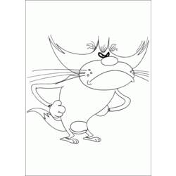 Coloring page: Oggy and the Cockroaches (Cartoons) #37854 - Free Printable Coloring Pages