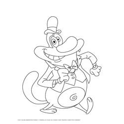 Coloring page: Oggy and the Cockroaches (Cartoons) #37866 - Free Printable Coloring Pages