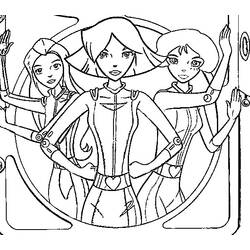 Coloring page: Totally Spies (Cartoons) #29006 - Free Printable Coloring Pages
