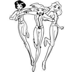 Coloring page: Totally Spies (Cartoons) #29019 - Free Printable Coloring Pages