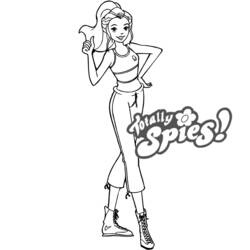 Coloring page: Totally Spies (Cartoons) #29037 - Free Printable Coloring Pages
